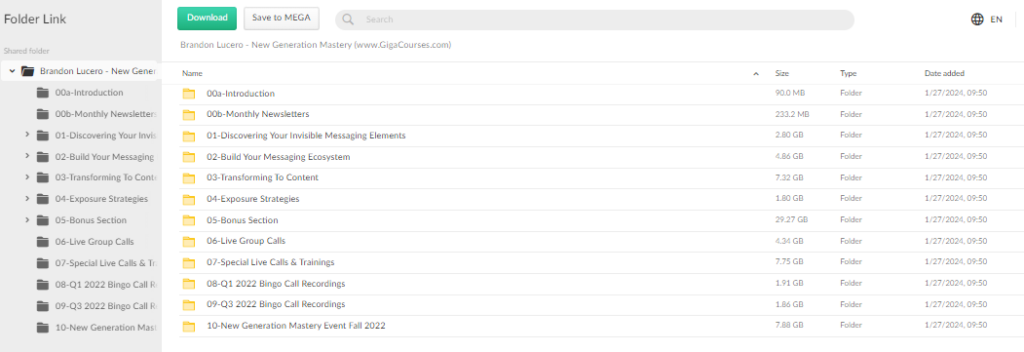 Brandon Lucero - New Generation Mastery
