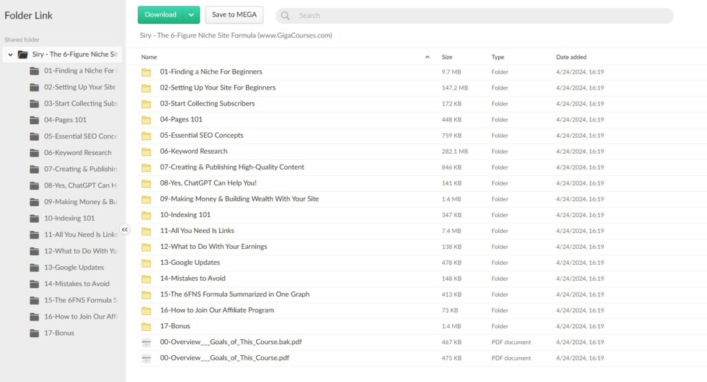 Siry – The 6-Figure Niche Site Formula