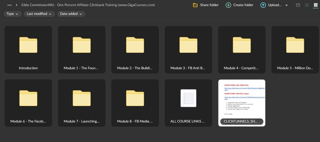 Eddy CommissionWiz – One Percent Affiliate Clickbank Training