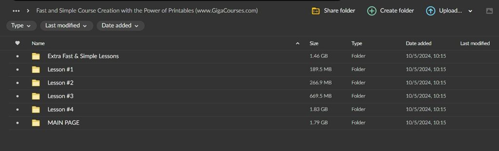Fast and Simple Course Creation with the Power of Easy to Create Printables