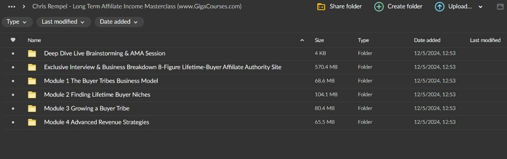 Chris Rempel - Long Term Affiliate Income Masterclass