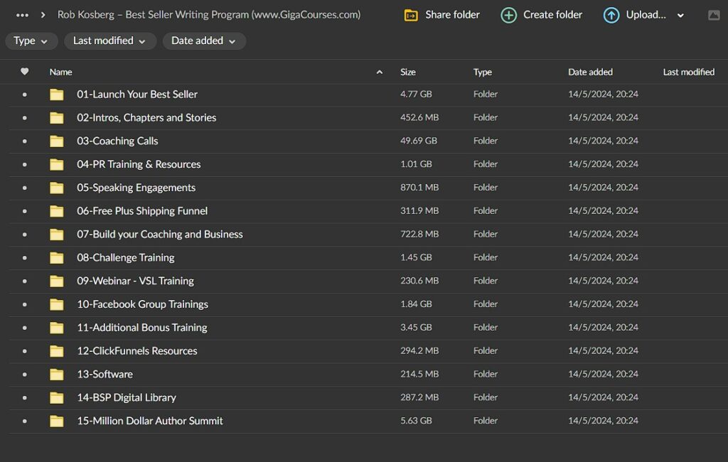 Rob Kosberg – Best Seller Writing Program