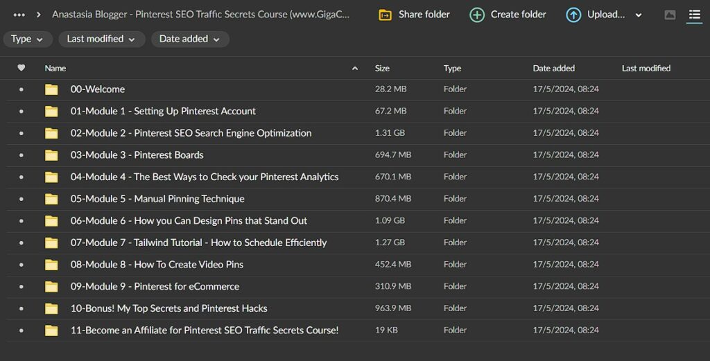 Anastasia Blogger – Pinterest SEO Traffic Secrets Course