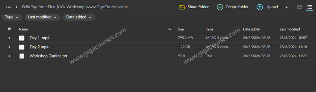 Felix Tay -Your First $10k Workshop 