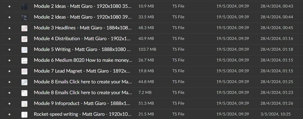 Matt Giaro - The 100k Online Writing System