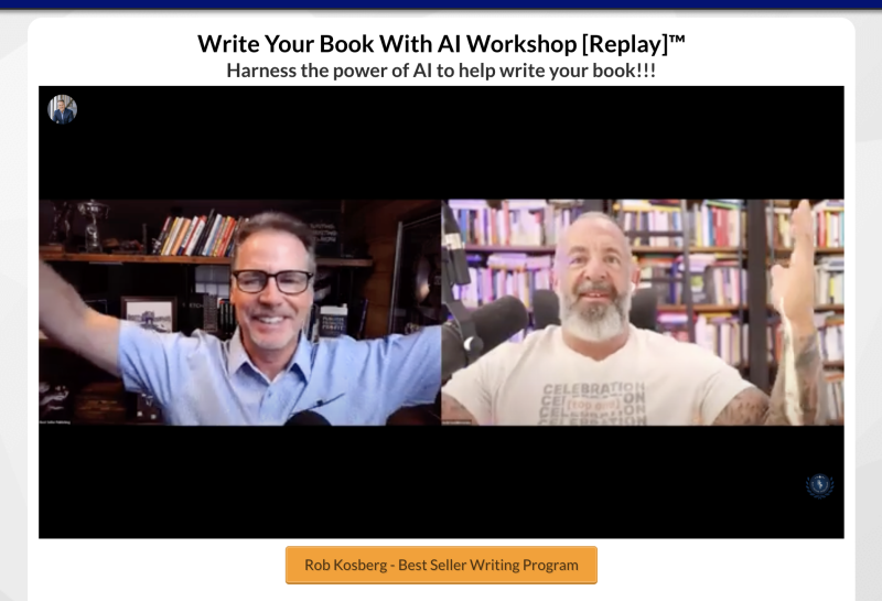 Best Seller Writing Program by Rob Kosberg
