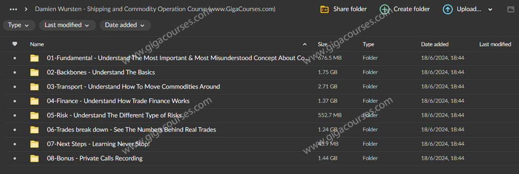 Damien Wursten - Shipping and Commodity Operation Course