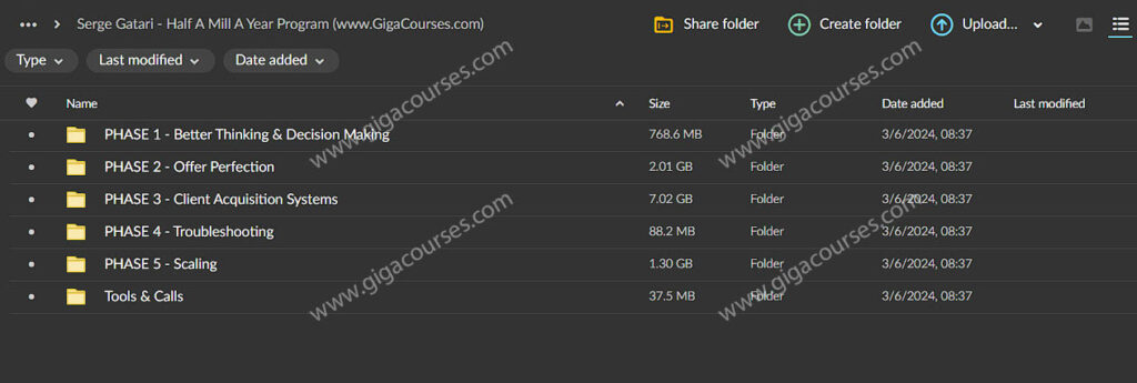 Serge Gatari - Half A Mill A Year Program