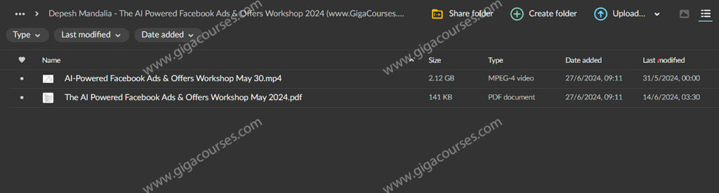 Depesh Mandalia - The AI Powered Facebook Ads & Offers Workshop 2024
