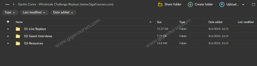 Ganim Corey - Wholesale Challenge Replays