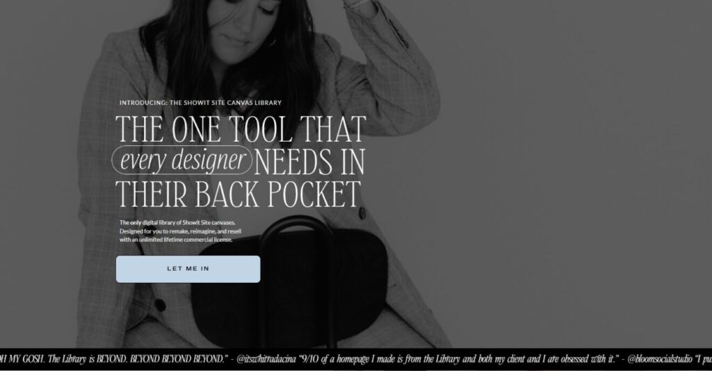 Becca Luna - Showit Site Canvas Library