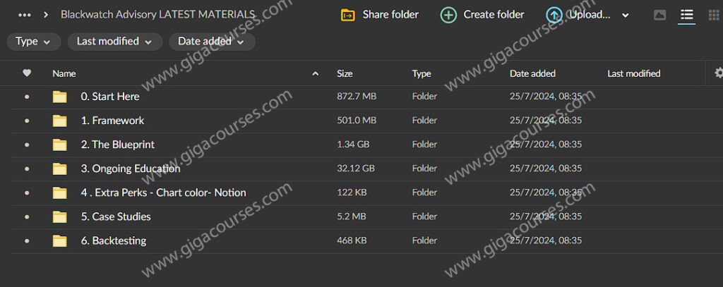 Blackwatch Advisory LATEST MATERIALS 