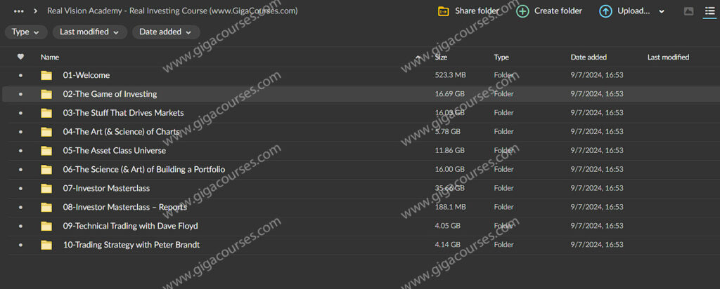 Real Vision Academy - Real Investing Course 