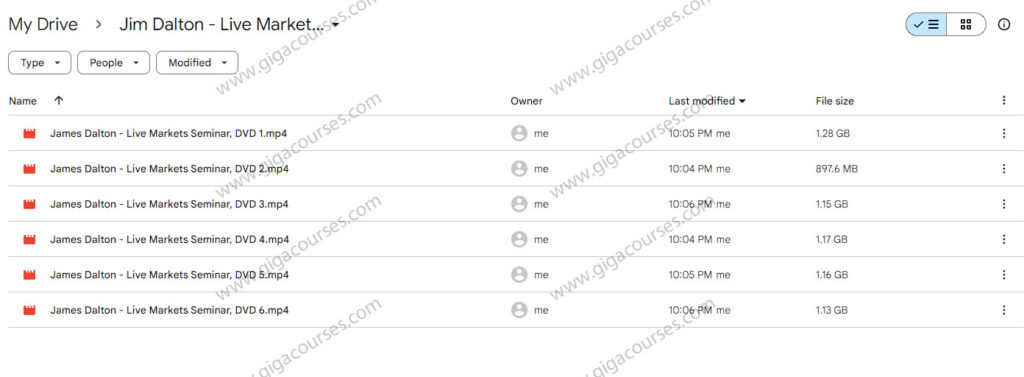 Jim Dalton - Live Markets Seminar