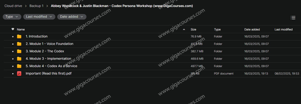 Abbey Woodcock & Justin Blackman - Codex Persona Workshop