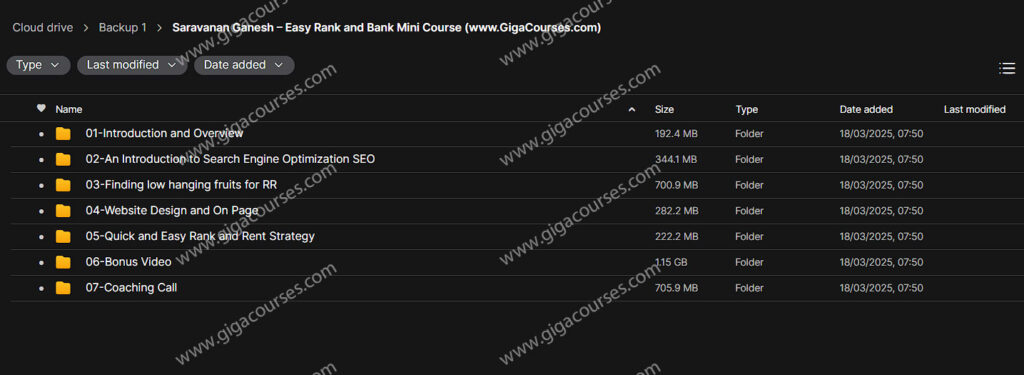  Saravanan Ganesh – Easy Rank and Bank Mini Course