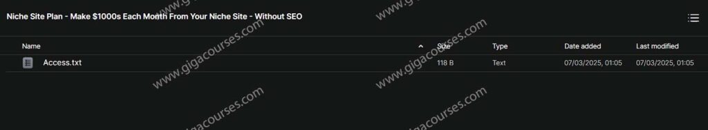 Niche Site Plan - Make $1000s Each Month From Your Niche Site - Without SEO