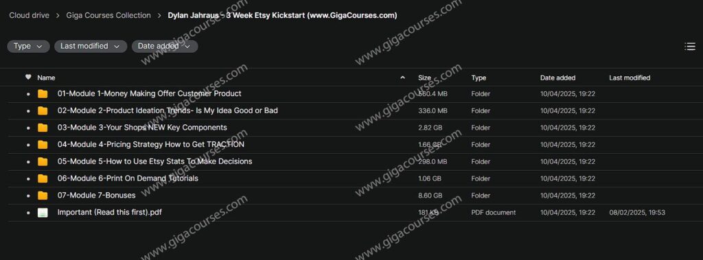 Dylan Jahraus - 3 Week Etsy Kickstart