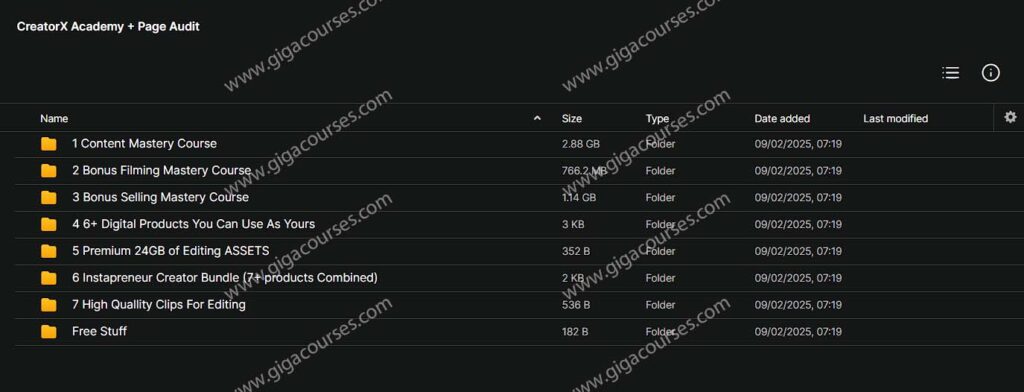 CreatorX Academy + Page Audit