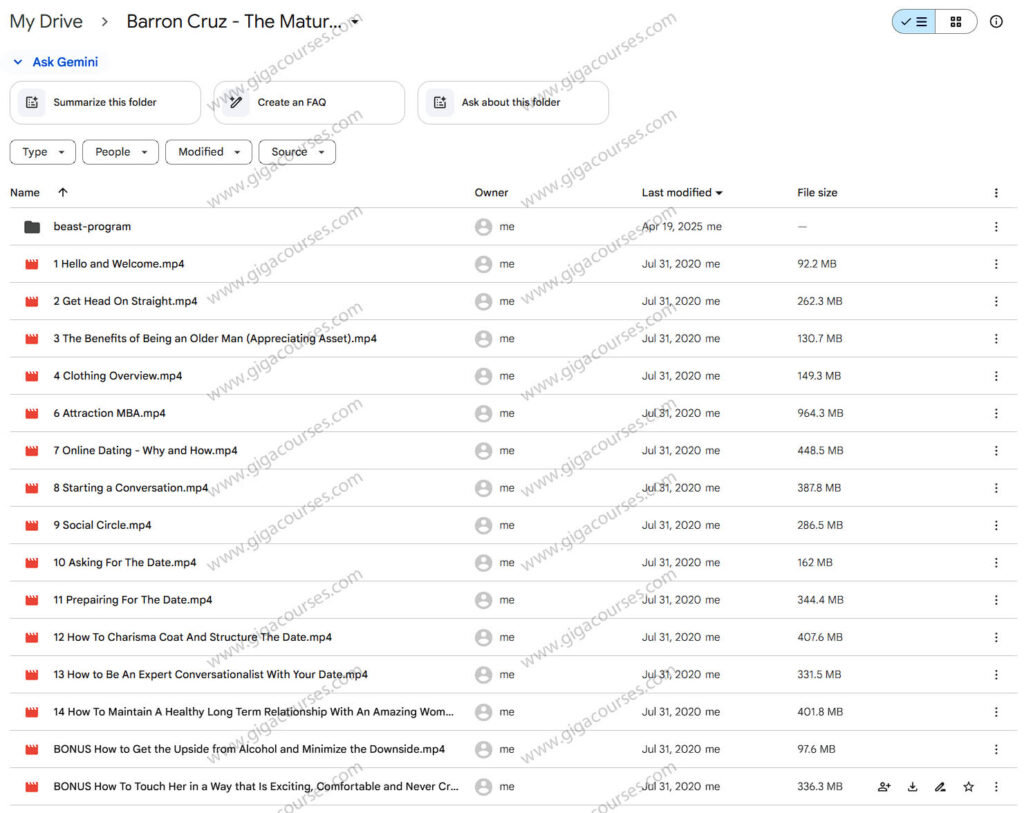 Barron Cruz - The Mature Mens Dating Program
