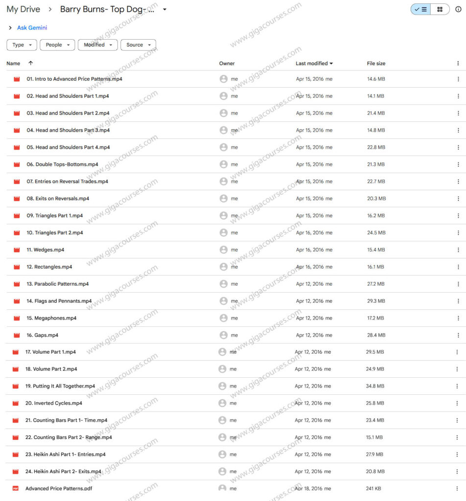 Barry Burns- Top Dog- Advanced Course- Advanced Price Patterns