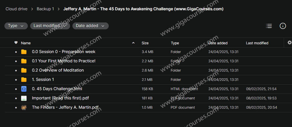 Jeffery A. Martin - The 45 Days to Awakening Challenge