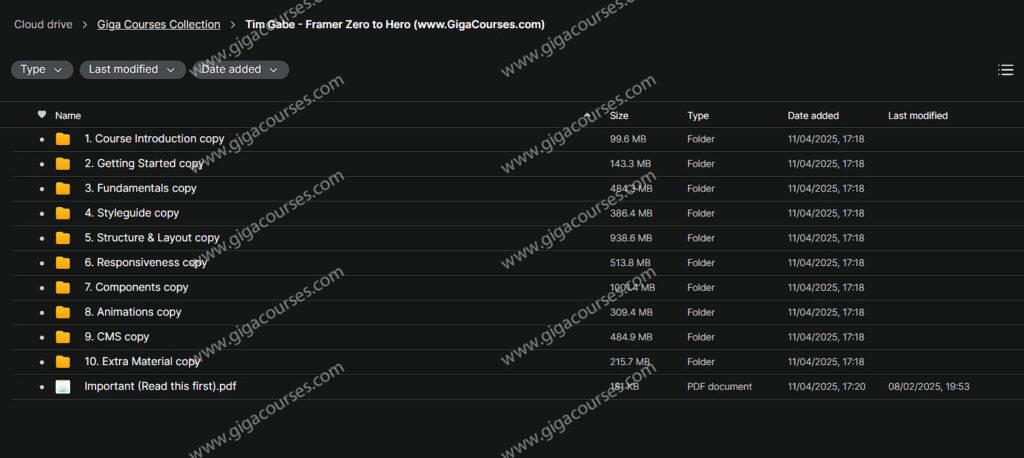 Tim Gabe – Framer Zero To Hero 