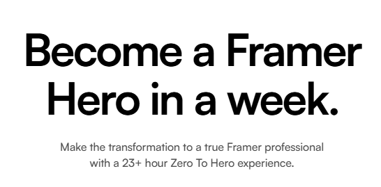 Tim Gabe – Framer Zero To Hero 
