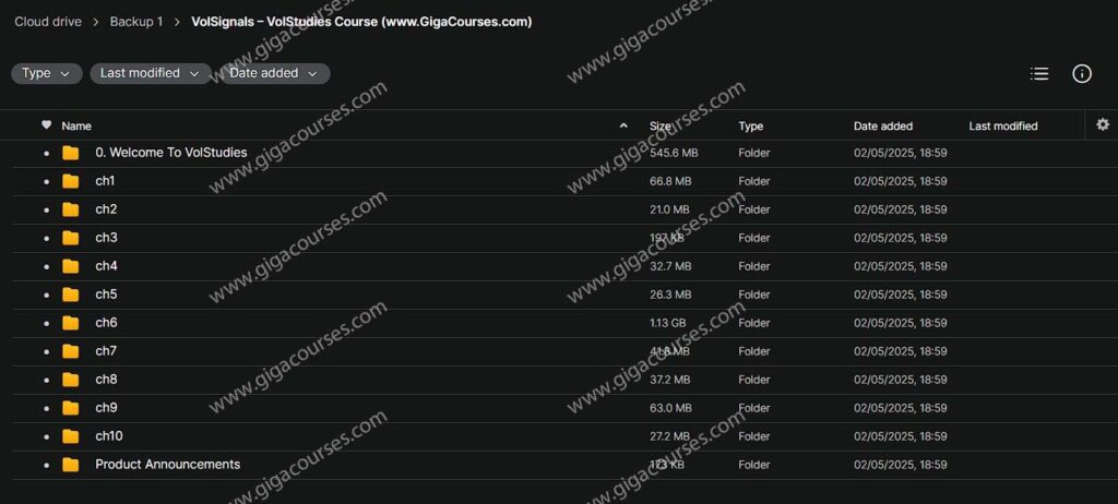 VolSignals – VolStudies Course