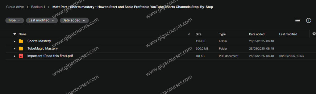 Matt Parr - Shorts mastery - How to Start and Scale Profitable YouTube Shorts Channels Step-By-Step