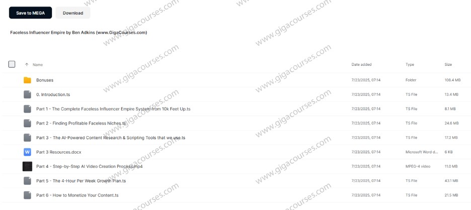 Faceless Influencer Empire by Dr. Ben Adkins