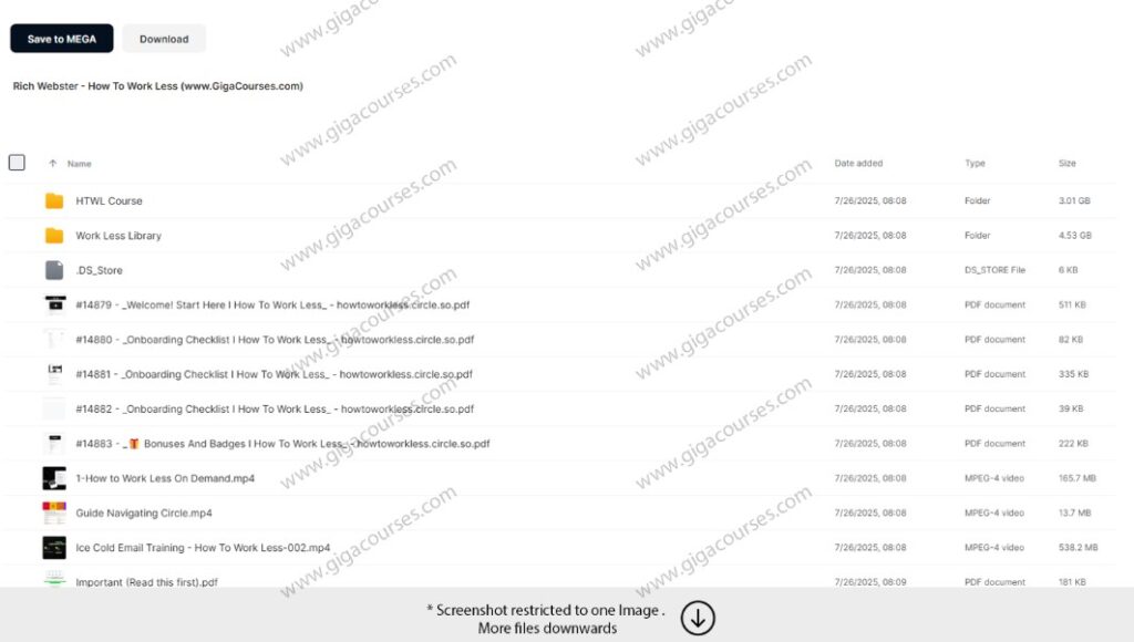 Rich Webster - How To Work Less