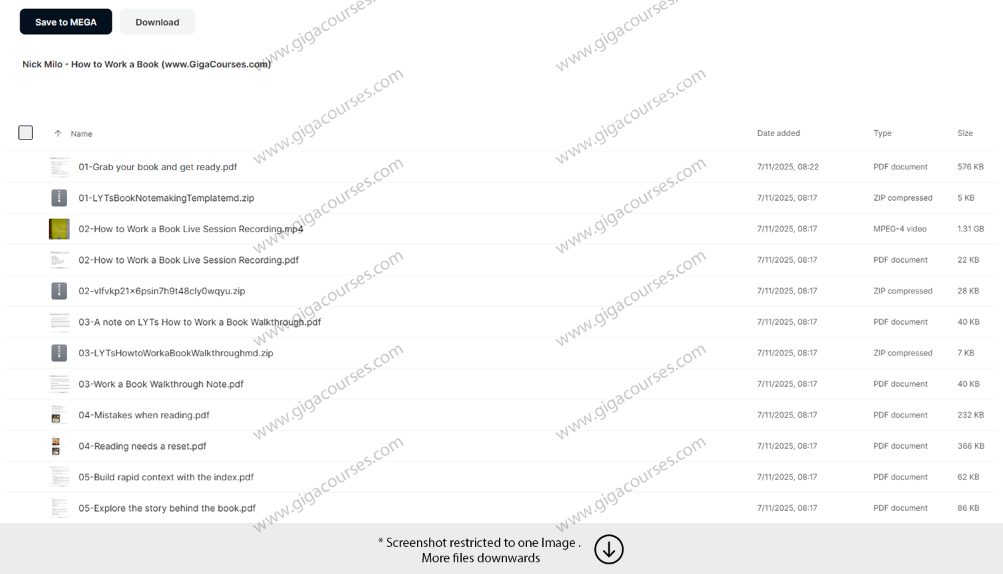 Nick Milo – How to Work a Book