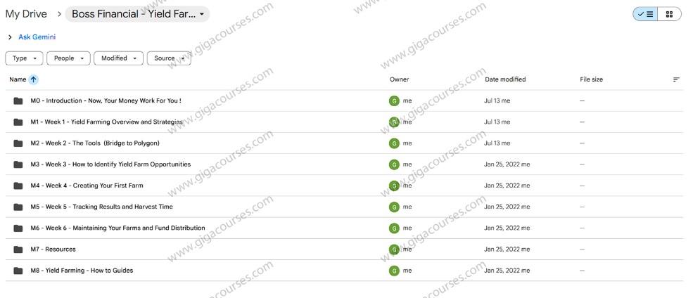 Boss Financial - Yield Farming Master Class Course