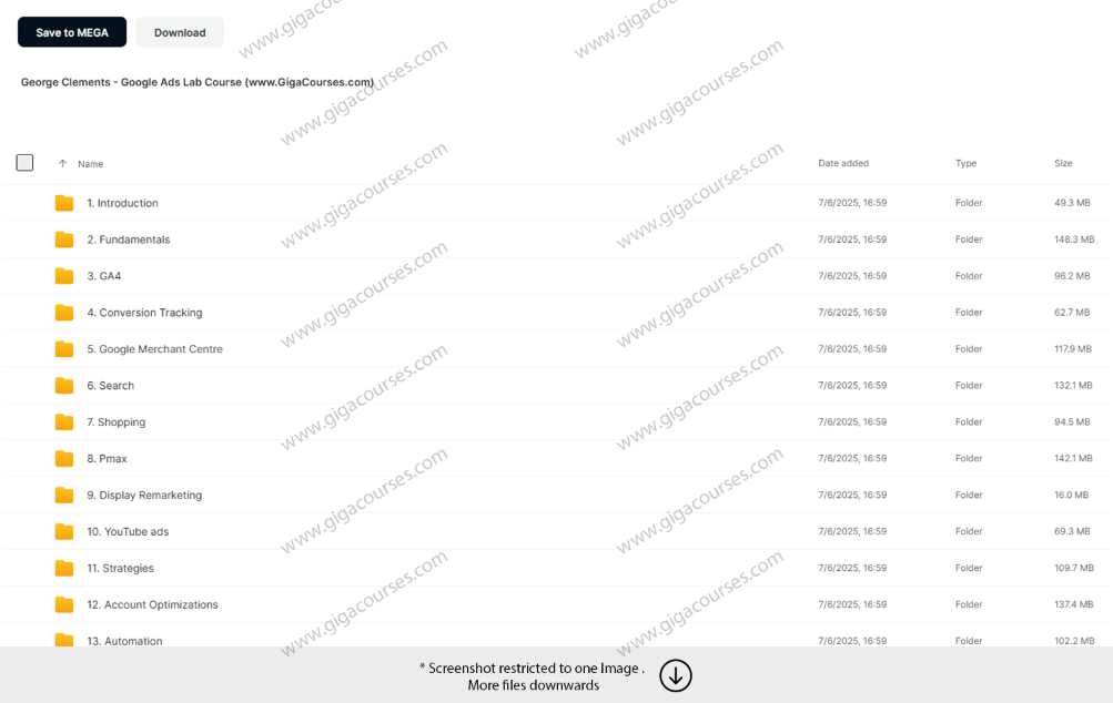 George Clements - Google Ads Lab Course