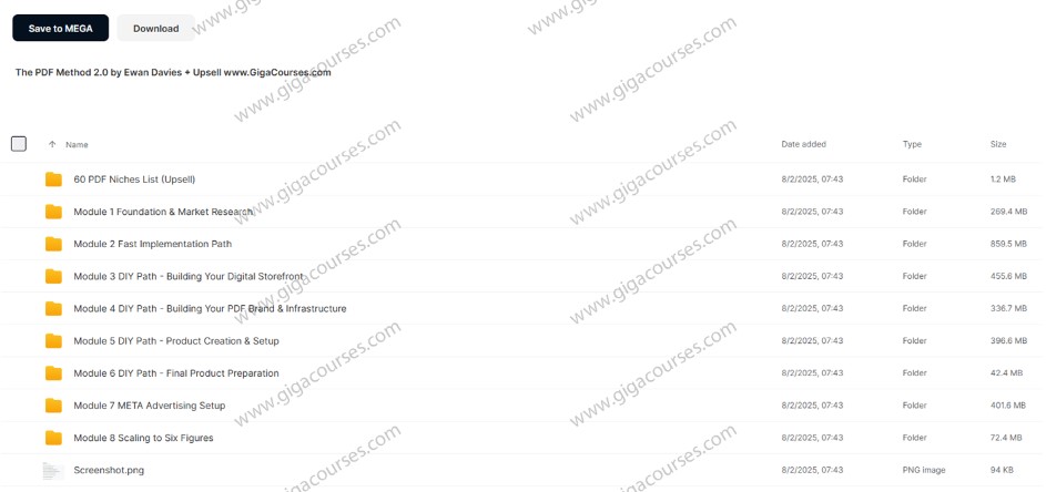 The PDF Method 2.0 by Ewan Davies + Upsell