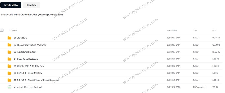 Zarak - Cold Traffic Copywriter 2025