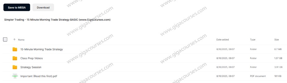 Simpler Trading - 15 Minute Morning Trade Strategy BASIC