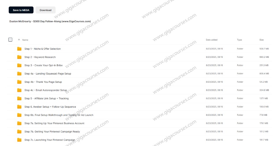 Duston McGroarty - $300 Day Follow-Along