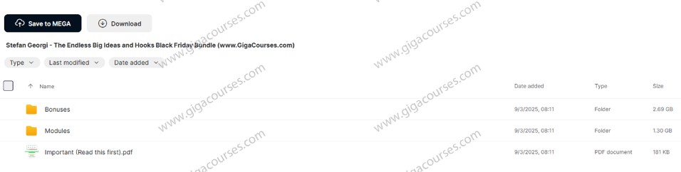 Stefan Georgi - The Endless Big Ideas and Hooks Black Friday Bundle