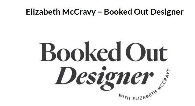 Elizabeth McCravy - Booked Out Designer
