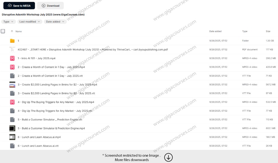 Disruptive Adsmith Workshop July 2025