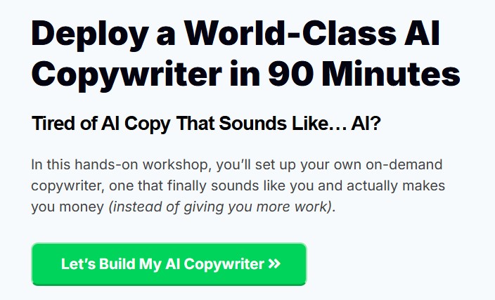 Digital Marketer - Deploy a World-Class AI Copywriter in 90 Minutes