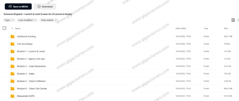 Cameron England - Launch & Land (Lower tie of License & Scale)