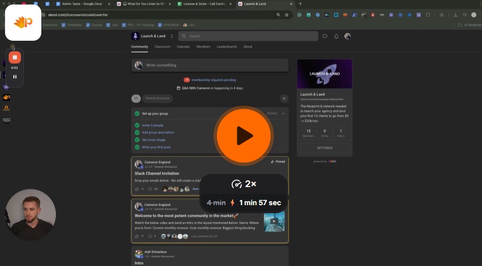 Cameron England - Launch & Land (Lower tie of License & Scale)
