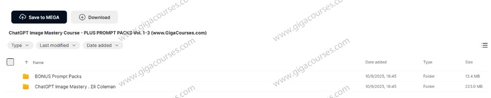 ChatGPT Image Mastery Course - PLUS PROMPT PACKS Vol. 1-3