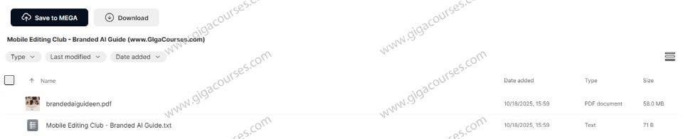 Mobile Editing Club - Branded AI Guide