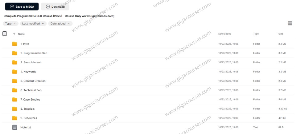 Complete Programmatic SEO Course [2025] - Course Only