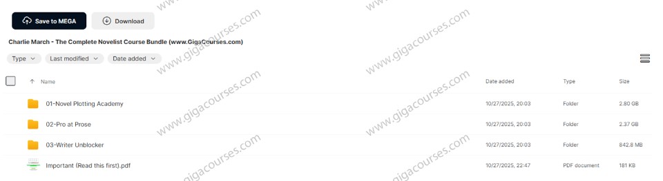 Charlie March - The Complete Novelist Course Bundle